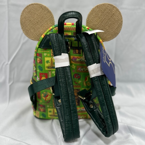 Disney Loungefly 50th Mickey Enchanted Tiki Room Main Attraction Backpack & Ears - Picture 2 of 5